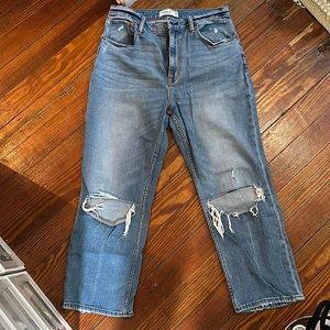 Abercrombie Ankle Straight Ultra High Rise